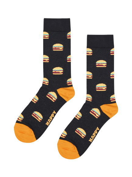 Happy Socks Everyday Food Socks, Pack of 5, Black/Multi - view 2, Black/Multi