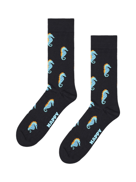 Happy Socks Everyday Sea Socks, Pack of 5, Blue/Multi - view 2, Blue/Multi
