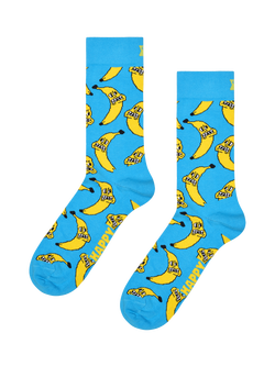Happy Socks Angry Banana Socks, Light Blue, Light Blue