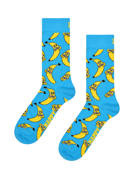 Happy Socks Angry Banana Socks, Light Blue, Light Blue
