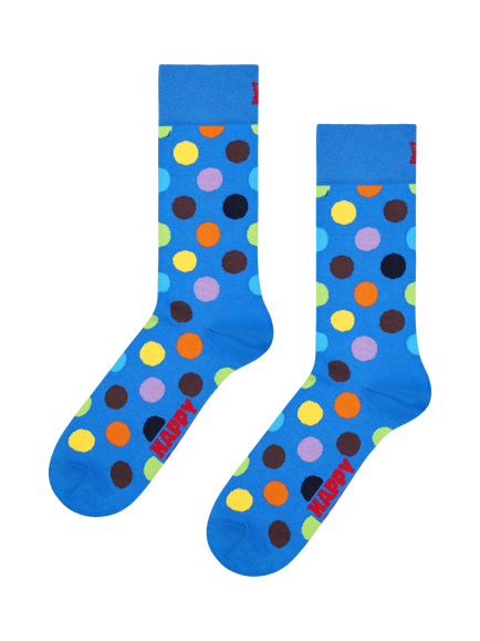 Happy Socks Dots Socks, Blue/Multi, Blue/Multi
