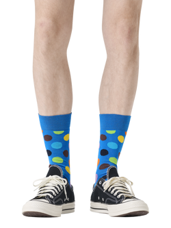 Happy Socks Dots Socks, Blue/Multi - view 2, Blue/Multi