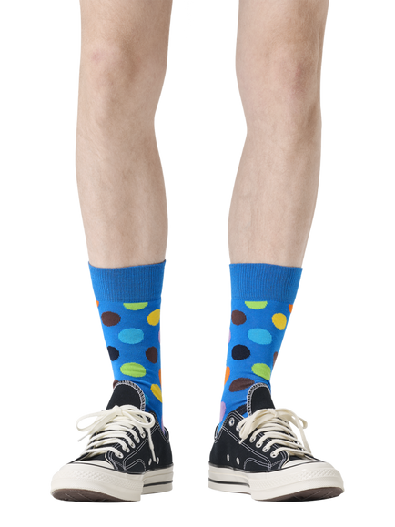 Happy Socks Dots Socks, Blue/Multi - view 2, Blue/Multi