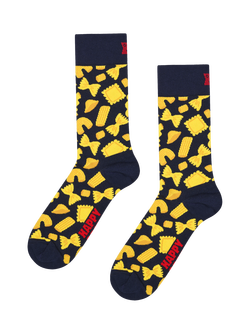 Happy Socks Pasta Socks, Black/Multi, Black/Multi