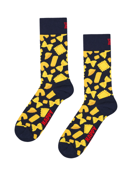 Happy Socks Pasta Socks, Black/Multi, Black/Multi