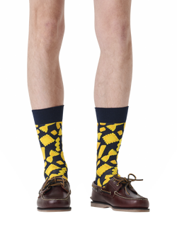 Happy Socks Pasta Socks, Black/Multi - view 2, Black/Multi