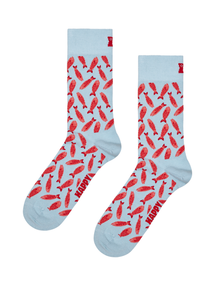 Happy Socks Sardines Socks, Light Blue, Light Blue
