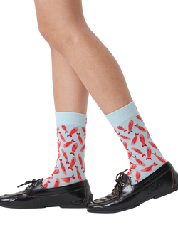 Happy Socks Sardines Socks, Light Blue - view 2, Light Blue