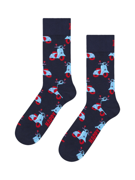 Happy Socks Scooter Socks, Navy, Navy