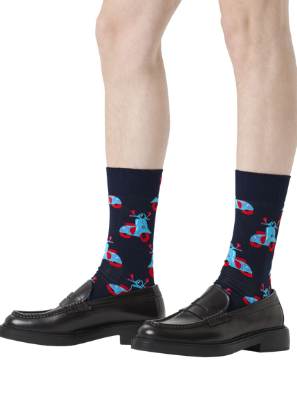 Happy Socks Scooter Socks, Navy - view 2, Navy