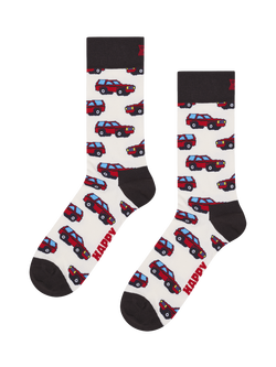 Happy Socks SUV Socks, White/Red, White/Red