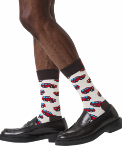 Happy Socks SUV Socks, White/Red - view 2, White/Red