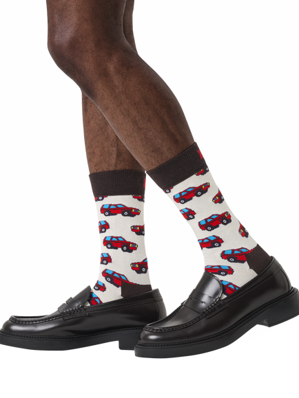 Happy Socks SUV Socks, White/Red - view 2, White/Red