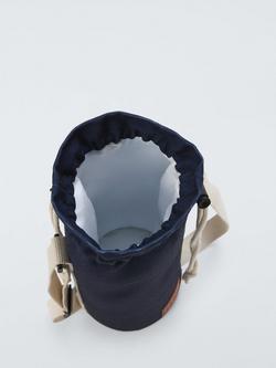 John Lewis Coastal Insulated Wine Bottle Cooler Bag, 2L, Blue - view 2, Blue