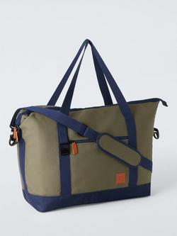 John Lewis Classic Coastal Picnic Cooler Tote Bag, 30L, Dark Green, Green