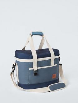 John Lewis Coastal 2 Person Filled Picnic Cooler Bag, 15L, Blue, Blue