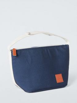 John Lewis Coastal Insulated Lunch Bag, 5L, Dark Blue, Blue