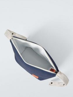 John Lewis Coastal Insulated Lunch Bag, 5L, Dark Blue - view 2, Blue