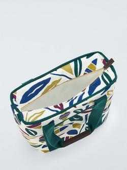 John Lewis Modern Rustic Leaf Print Picnic Cooler Bag, 15L, Multi - view 2, Multi