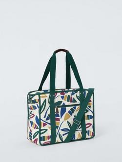 John Lewis Modern Rustic Leaf Print Picnic Cooler Bag, 30L, Multi, Multi