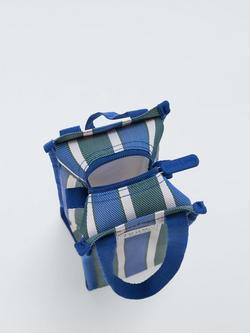 John Lewis Striped Insulated Wine Bottle Cooler Bag, 8L, Blue/Multi - view 2, Multi