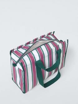 John Lewis Striped Picnic Cooler Bag, 20L, Pink/Multi - view 2, Multi