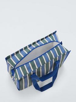 John Lewis Striped Picnic Cooler Bag, 30L, Blue/Multi - view 2, Multi