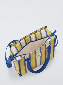 John Lewis Striped Lunch Cooler Tote Bag, 8L, Yellow/Multi - view 2, Multi