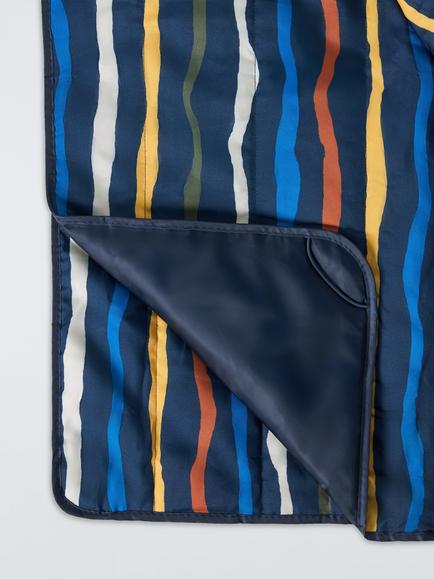 John Lewis Coastal Stripe Extra Large Picnic Rug, Multi - view 2, Multi