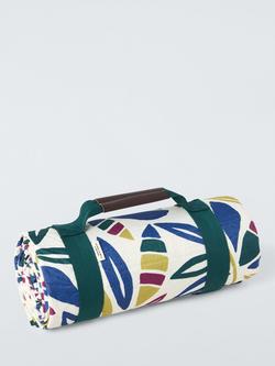 John Lewis Modern Rustic Extra Large Leaf Print Picnic Rug, Multi, Multi