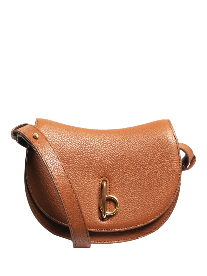 Pre-loved Burberry Rocking Horse Small Leather Shoulder Bag, Brown