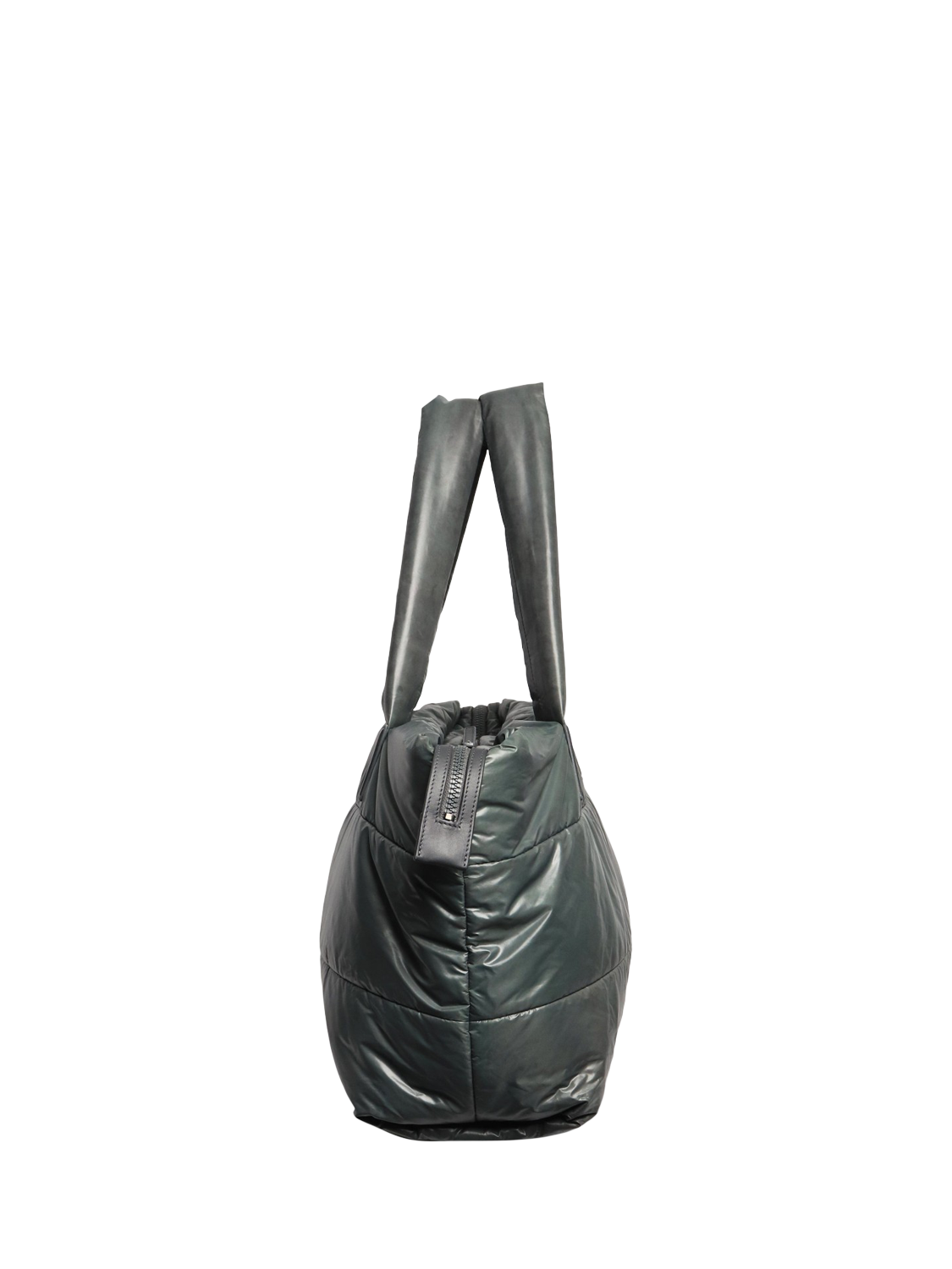 Product image 2 of 6, which shows Pre-loved CHANEL Quilted Nylon Tote Bag, Green