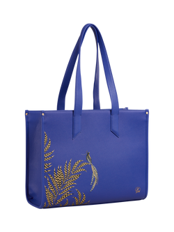 Sara Miller Oversized Box Tote Bag, Botanic Blue - view 2, Botanic Blue