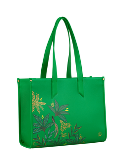 Sara Miller Oversized Box Tote Bag, Botanic Green - view 2, Botanic Green