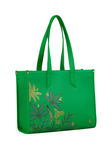 Sara Miller Oversized Box Tote Bag, Botanic Green - view 2, Botanic Green