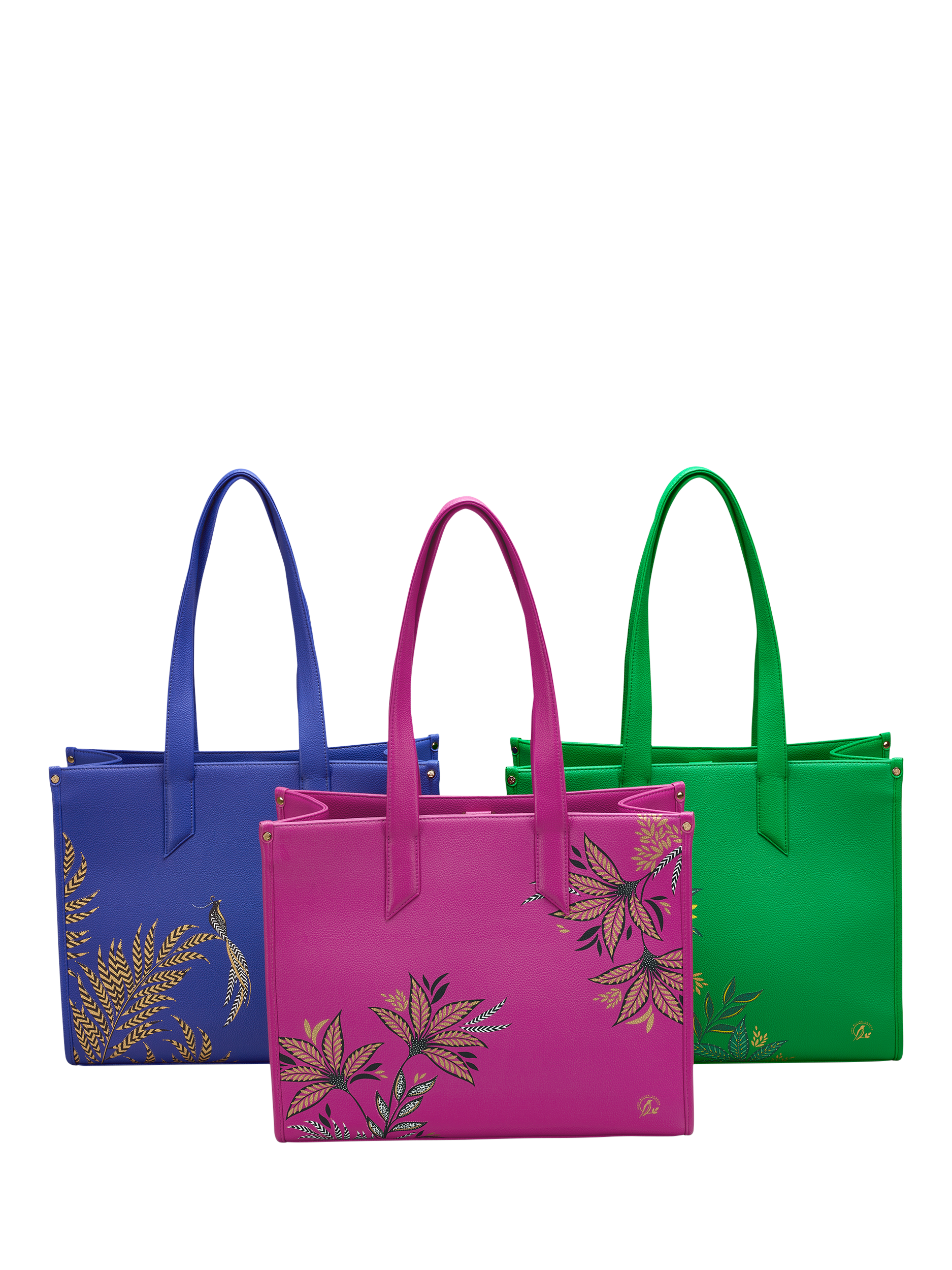 Product image 5 of 5, which shows Sara Miller Oversized Box Tote Bag, Botanic Green