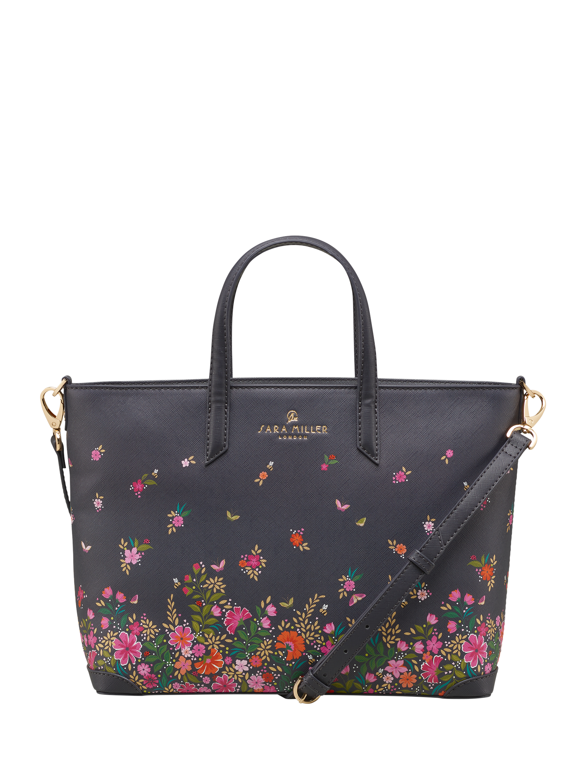 Product image 2 of 7, which shows Sara Miller Medium Tote Bag, Ditsy Floral