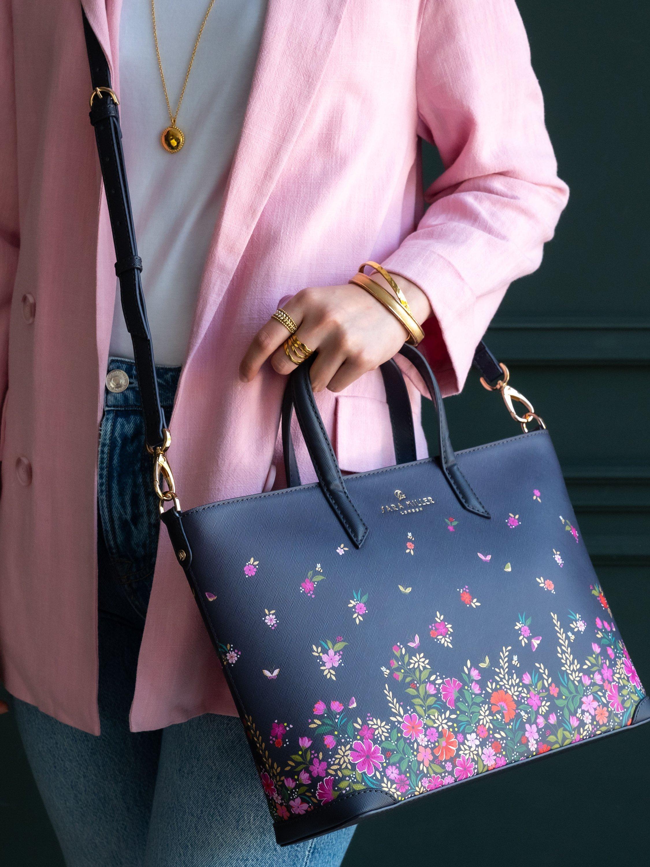 Product image 7 of 7, which shows Sara Miller Medium Tote Bag, Ditsy Floral