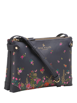 Sara Miller Zipped Crossbody Bag, Ditsy Floral - view 2, Ditsy Floral