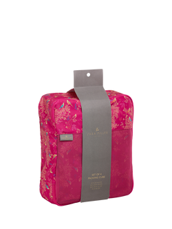 Sara Miller London Packing Cube Set, Pack of 4, Pink Chelsea, Pink Chelsea