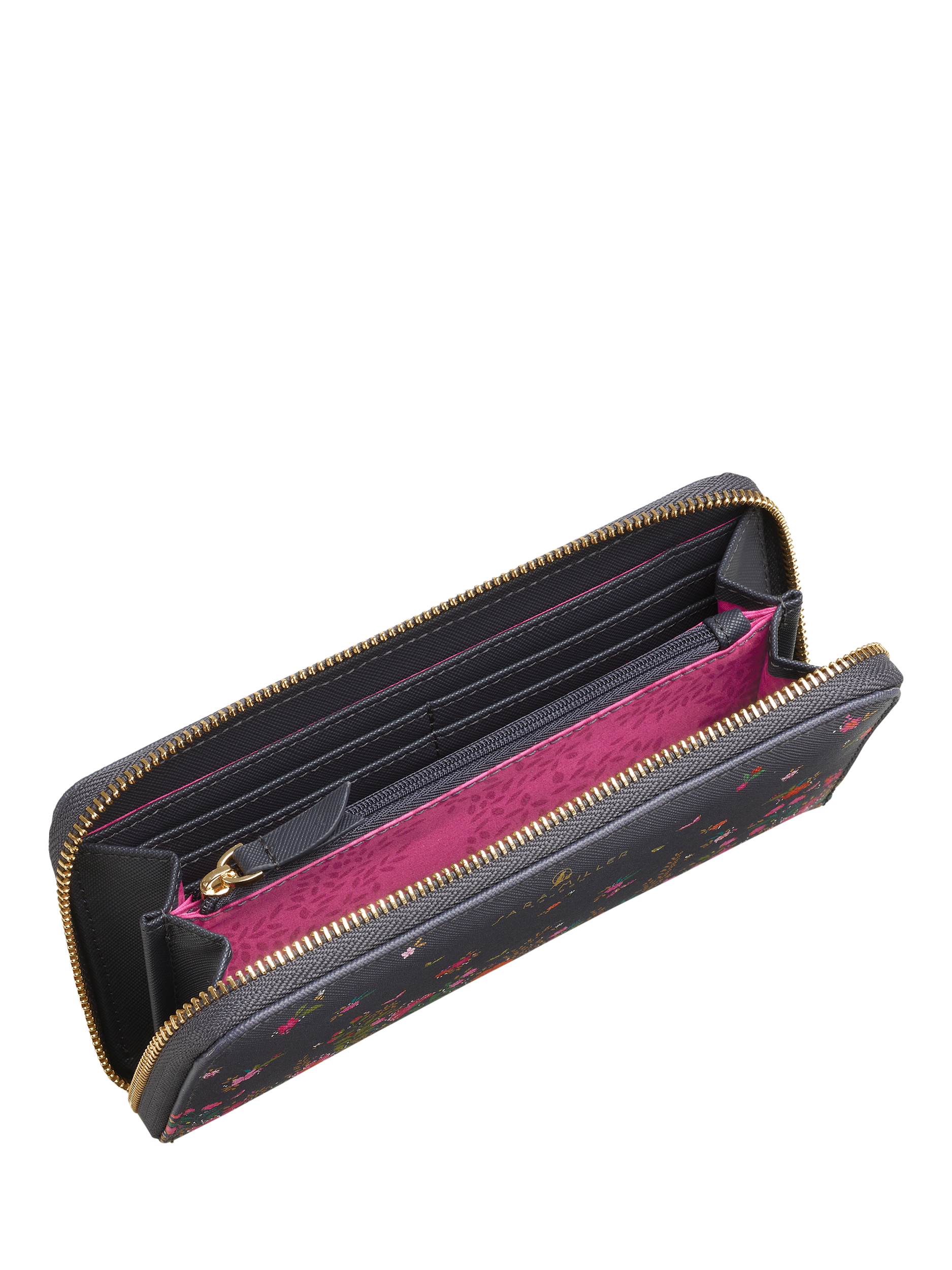 Product image 3 of 5, which shows Sara Miller Large Zip Purse, Ditsy Floral