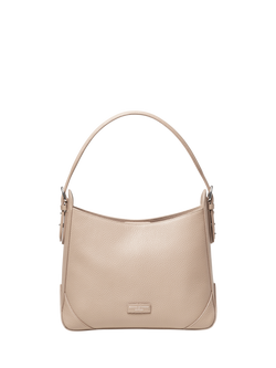 Aspinal of London Leather Hobo Bag, Taupe, Taupe
