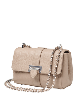 Aspinal of London Lottie Leather Shoulder Bag, Soft Taupe - view 2, Soft Taupe