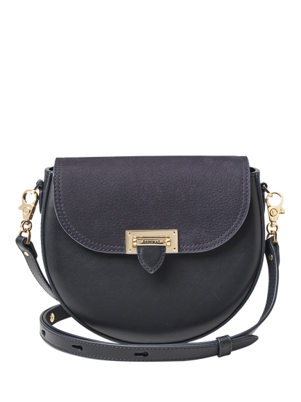 Aspinal of London Portobello Leather Bag, Navy, Navy