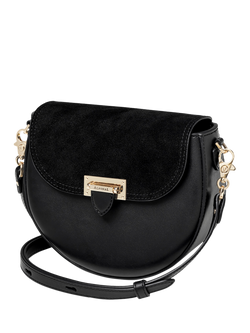 Aspinal of London Portobello Leather Bag, Navy - view 2, Black