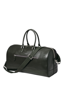 Aspinal of London Leather Holdall, Forest Green, Forest Green