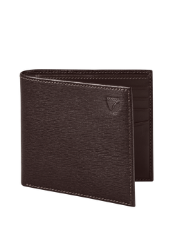 Aspinal of London Bifold Leather Wallet, Brown - view 2, Brown