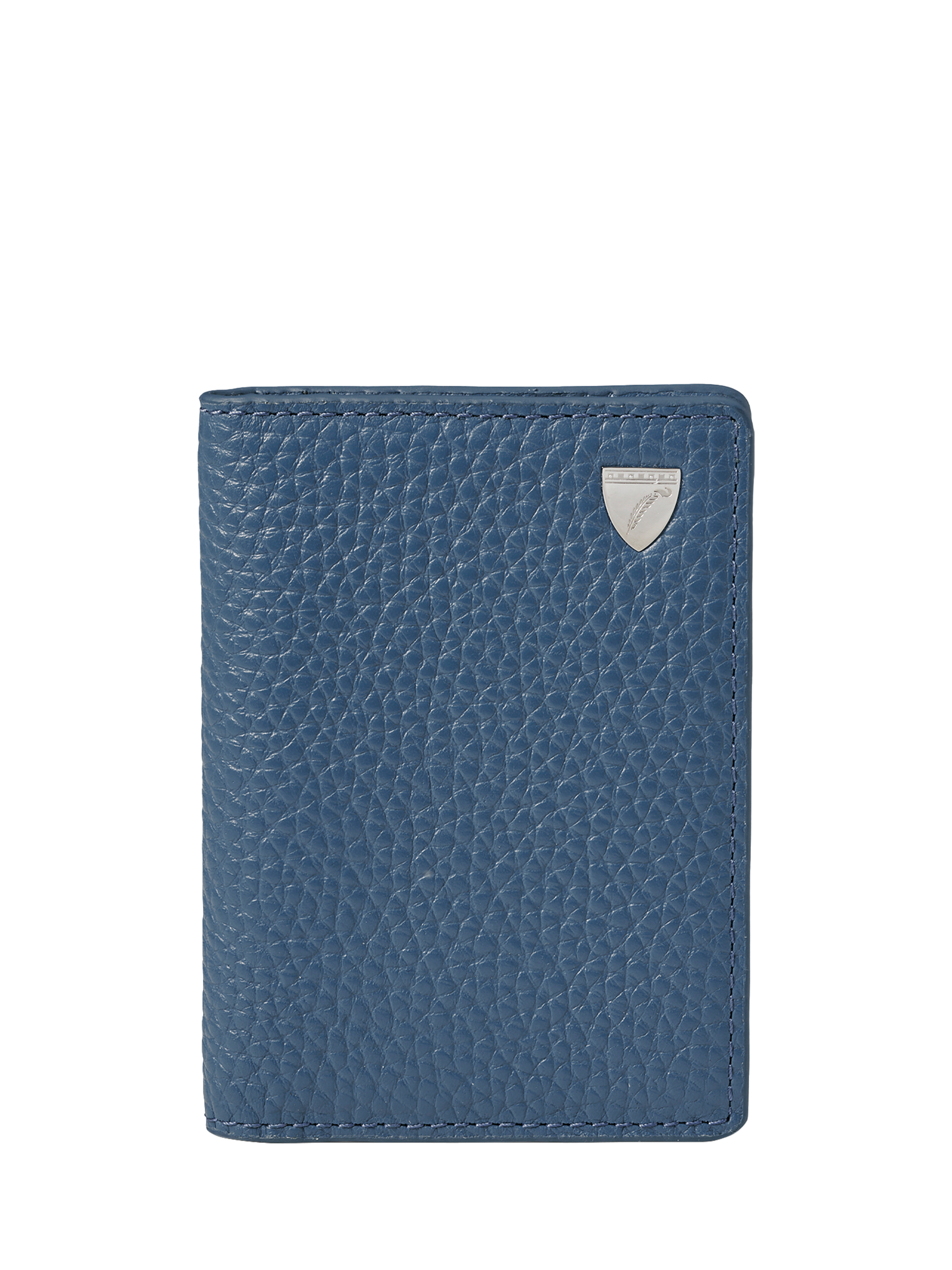 Product image 2 of 5, which shows Aspinal of London Leather Double Fold Card Holder, Topaz