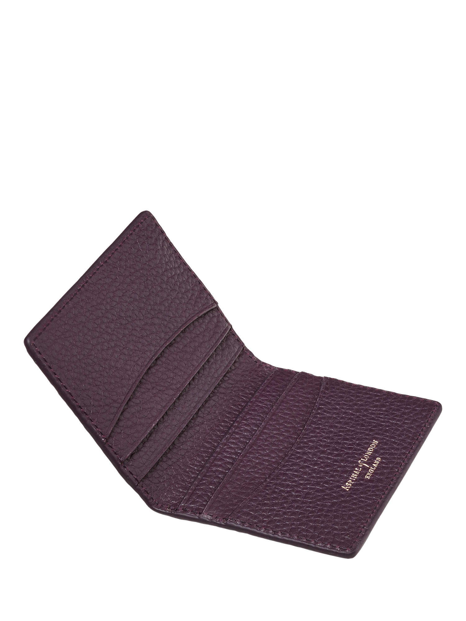 Product image 4 of 5, which shows Aspinal of London Leather Double Fold Card Holder, Fig