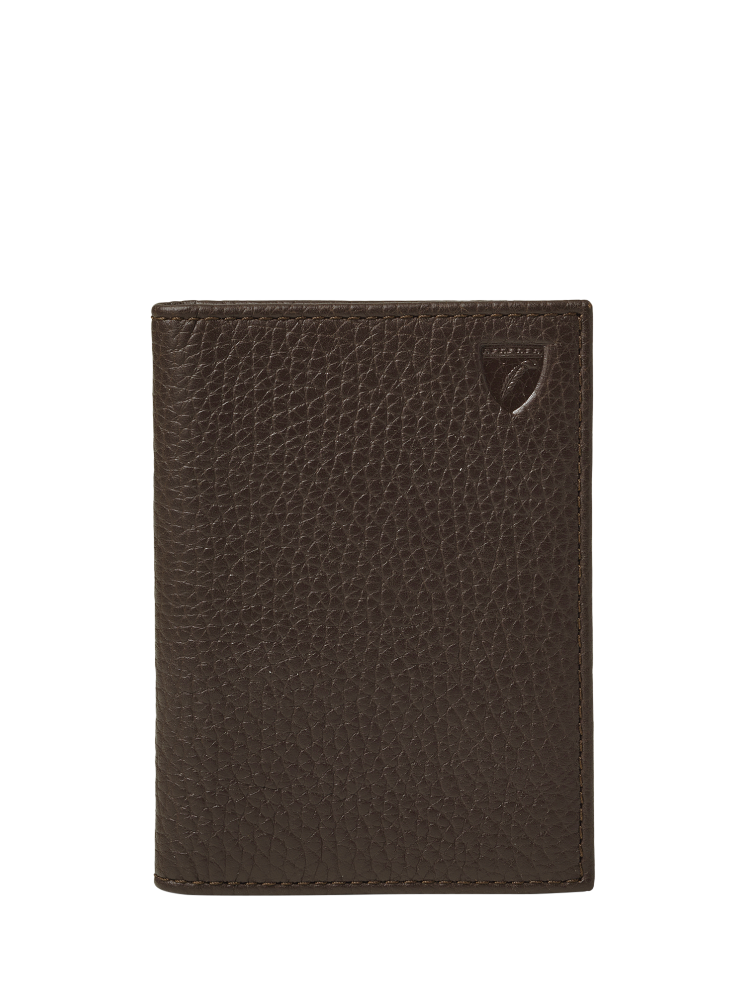 Product image 2 of 4, which shows Aspinal of London Double Fold Card Case, Chocolate